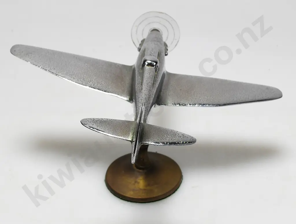 CHROME MODEL AIRPLANE ON STAND - 1 Image 1++