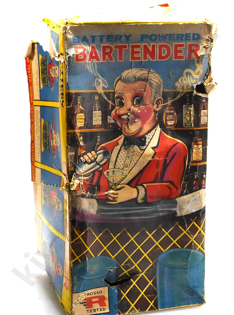 EARLY JAPANESE MADE TIN TOY - BARTENDER Image 1++