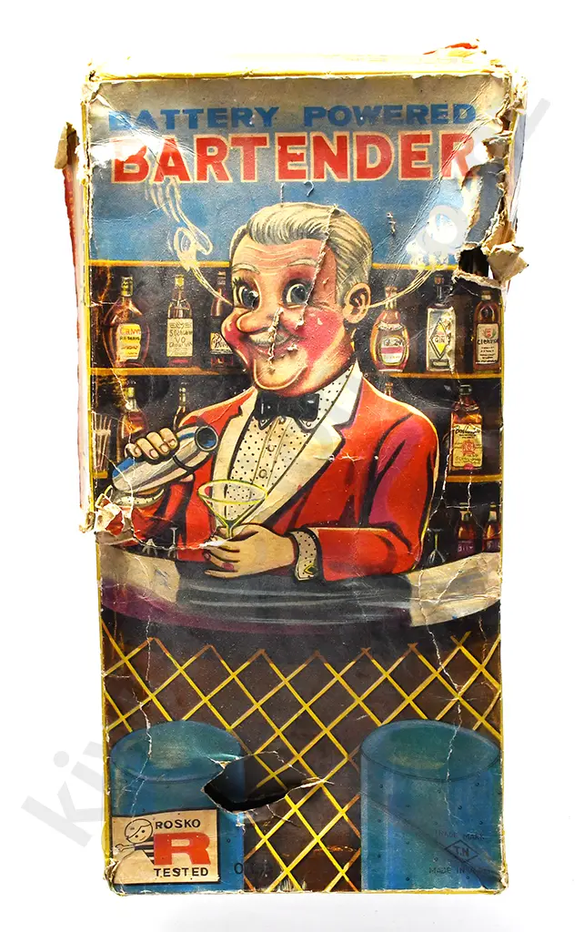 EARLY JAPANESE MADE TIN TOY - BARTENDER Image 1++