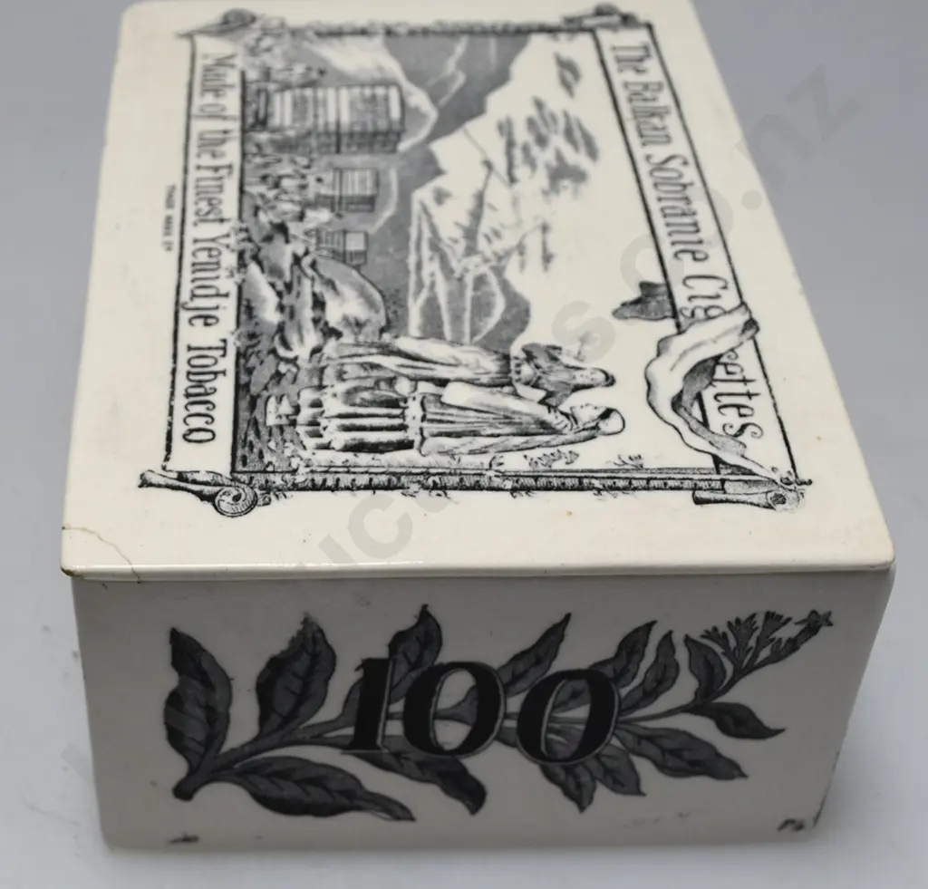 BALKAN SOBRANIE TURKISH CIGARETTES CERAMIC CASE Image 1++