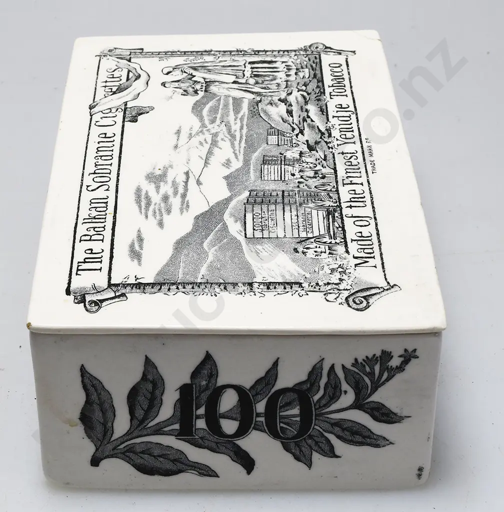 BALKAN SOBRANIE TURKISH CIGARETTES CERAMIC CASE Image 1++