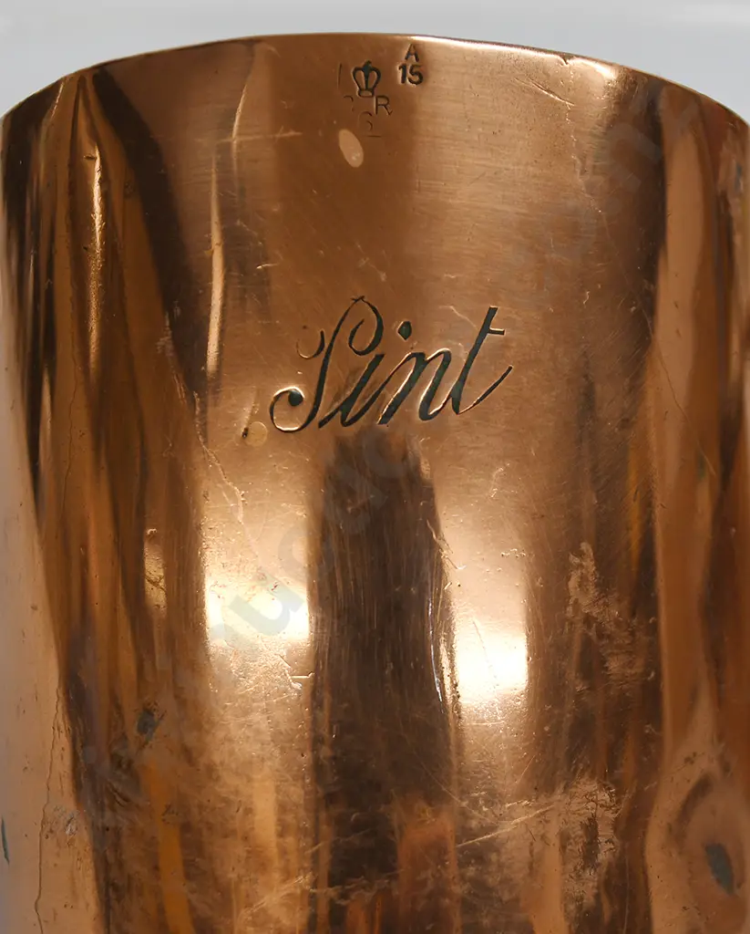 GEORGIAN COPPER MEASURE MUGS Image 1++
