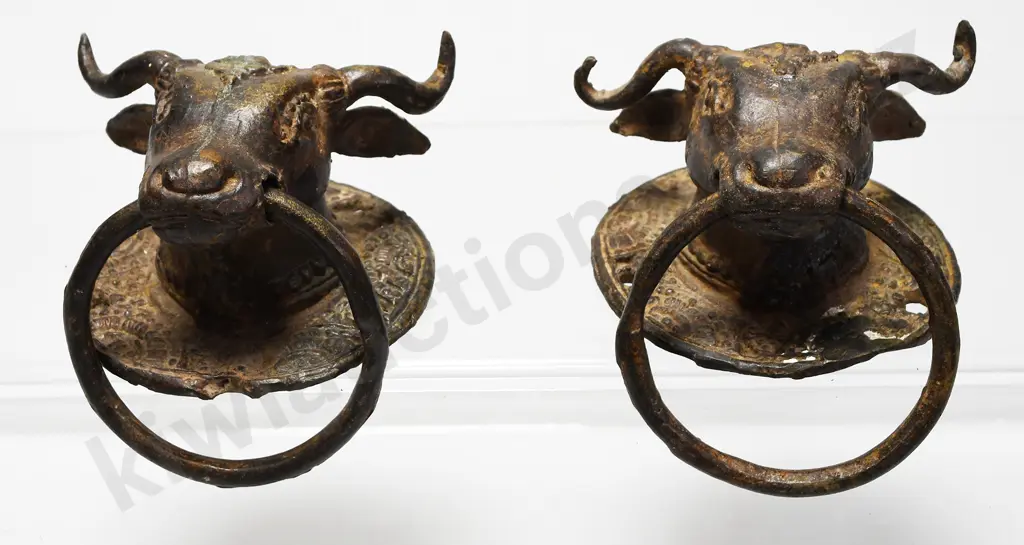 BULLS HEAD DOOR KNOCKERS Image 1++