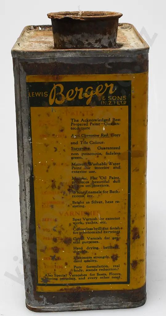 BERGER PAINTS WELLINGTON PAINT TIN Image 1++