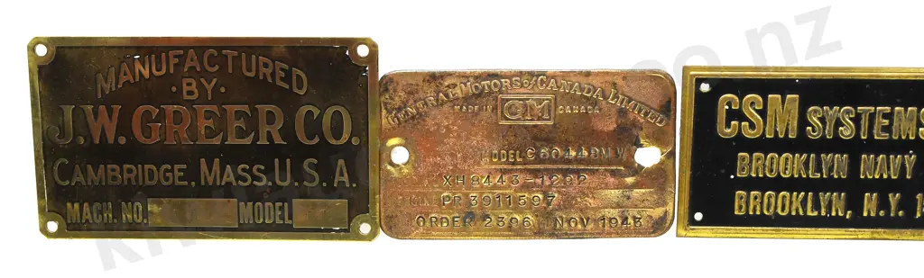 BRASS MANUFACTUERES NAME PLATES Image 1++