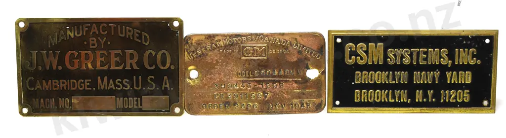 BRASS MANUFACTUERES NAME PLATES Image 1++