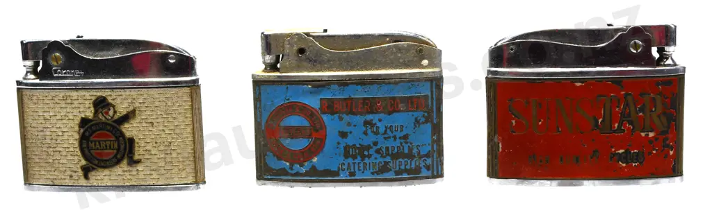 VINTAGE  ADVERTISING CIGARETTE LIGHTERS Image 1++