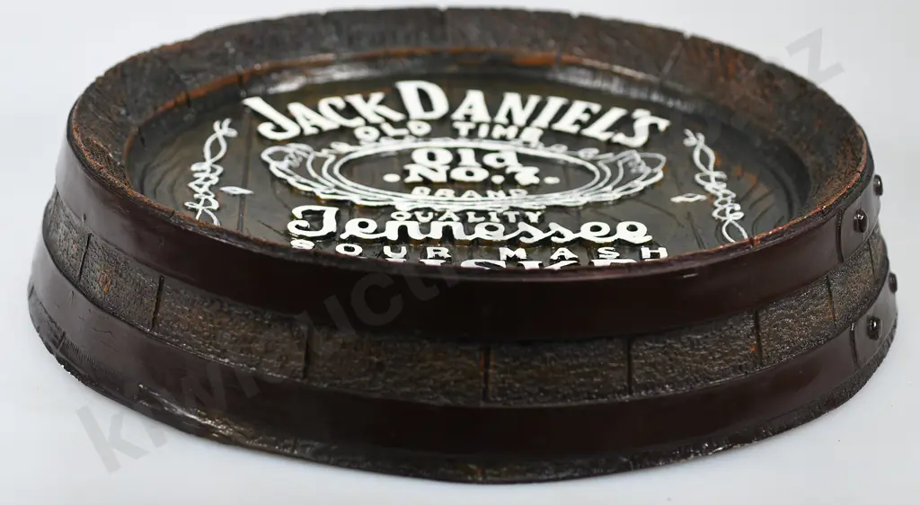 JACK DANIELS ADVERTISING WALL HANGING OF BARREL END Image 1++
