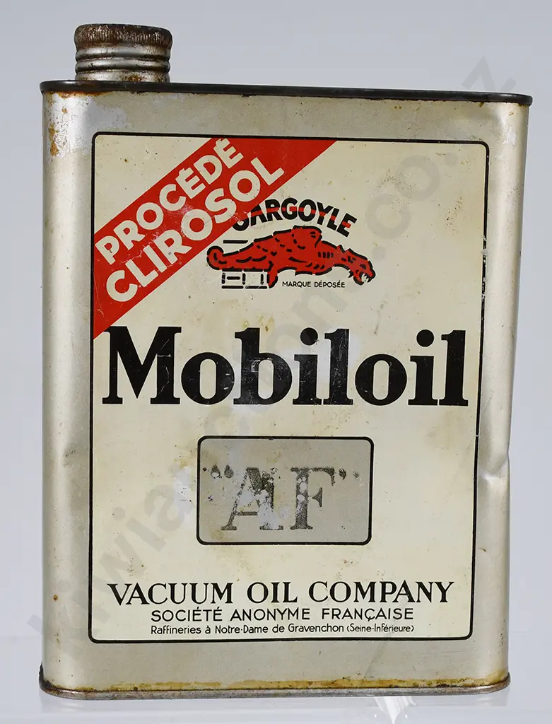 MOBIL OIL LUBRICANT TIN Image 1++