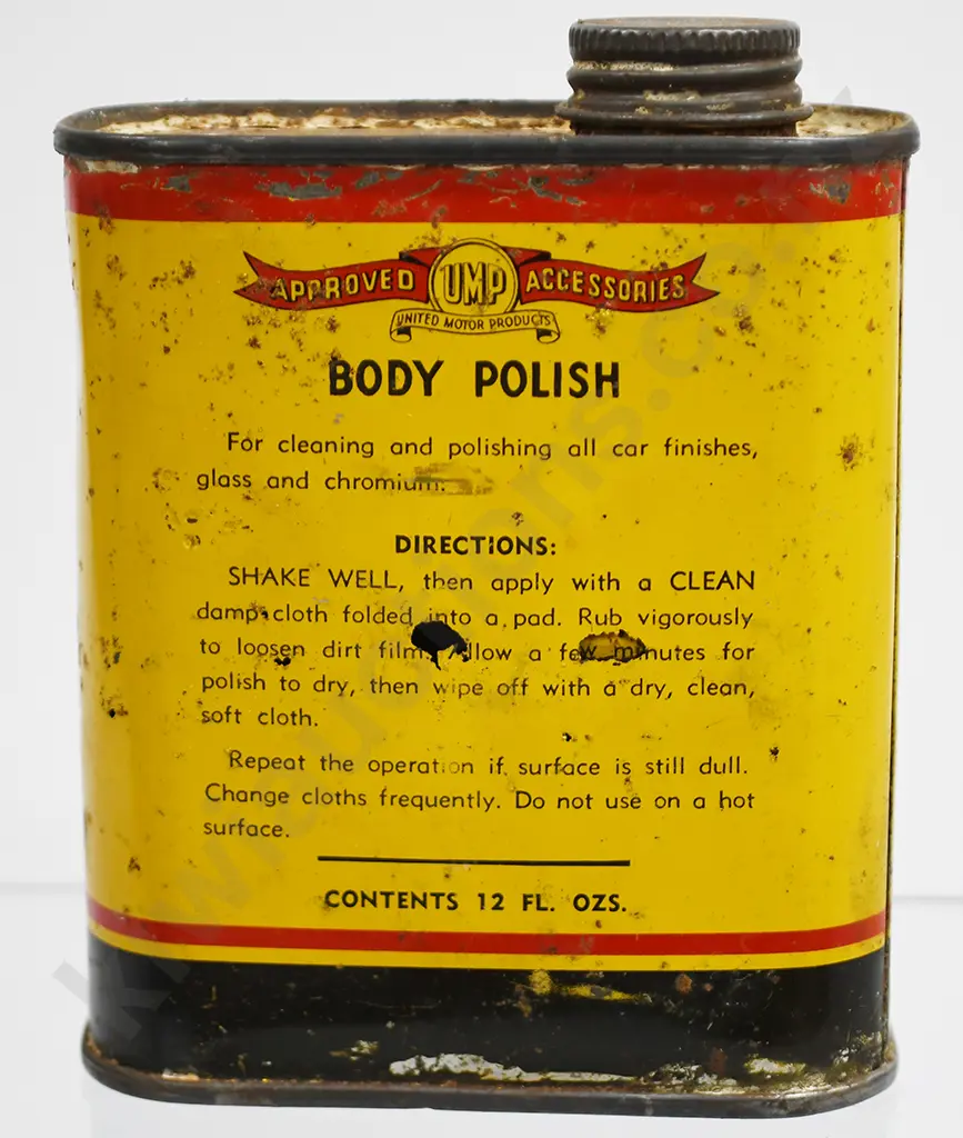 UNITED MOTOR PRODUCTS BODY POLISH TIN Image 1++