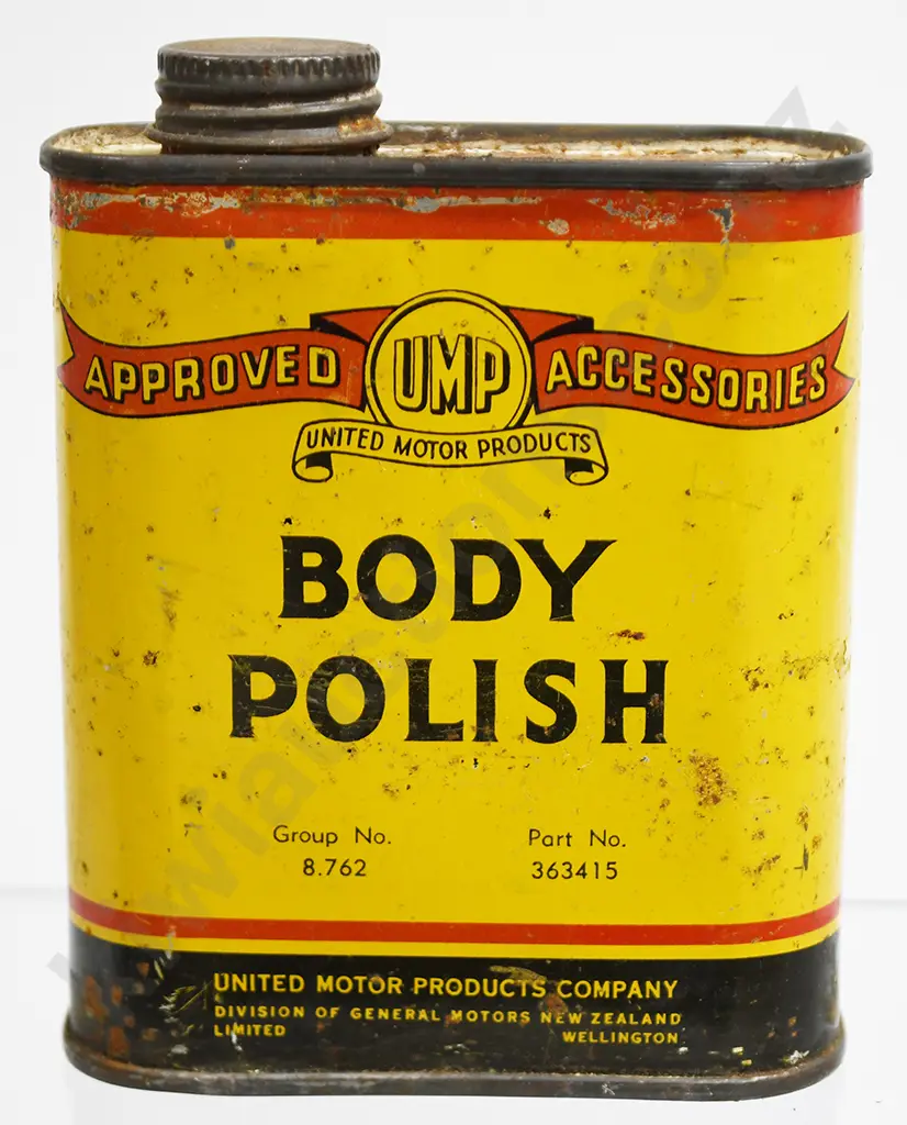 UNITED MOTOR PRODUCTS BODY POLISH TIN Image 1++