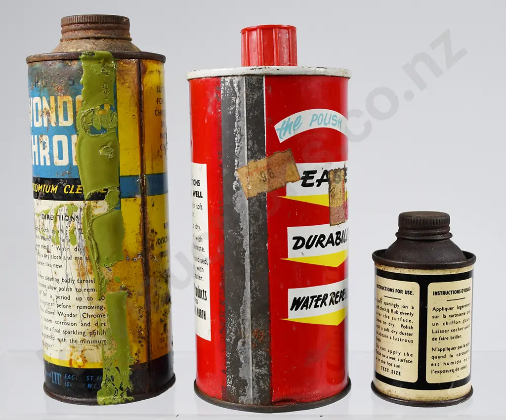HOLTS, SILICSHINE, CHEMICO, CAR CLEANING TINS Image 1++