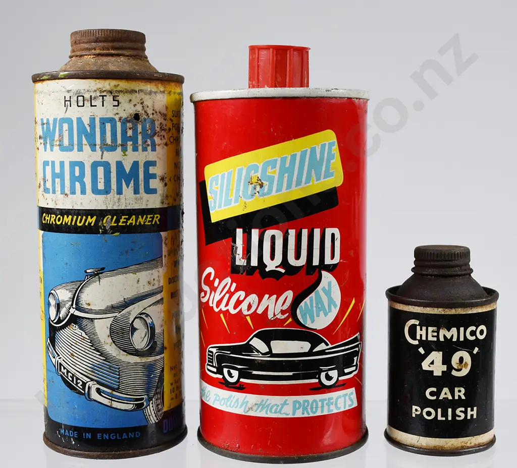 HOLTS, SILICSHINE, CHEMICO, CAR CLEANING TINS Image 1++