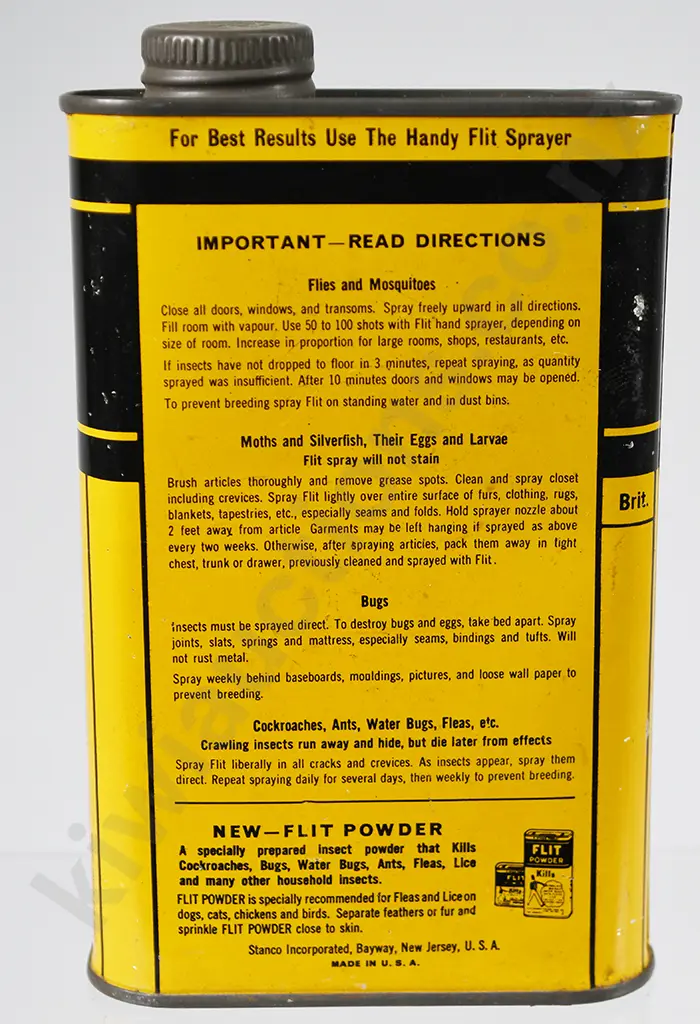 FLIT INSECTICIDE TIN Image 1++