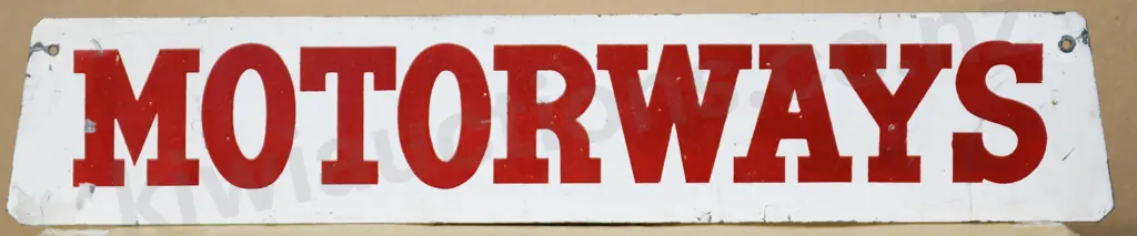 MOTORWAYS TIN SIGN Image 1++
