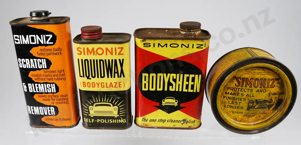 SIMONIZ AUTOMOTIVE PRODUCT TINS Image 1++