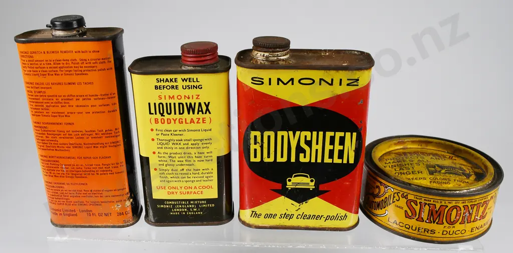 SIMONIZ AUTOMOTIVE PRODUCT TINS Image 1++