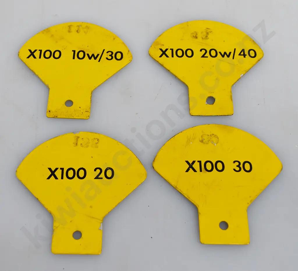 SHELL OIL DISPENSER GRADE TAGS Image 1++