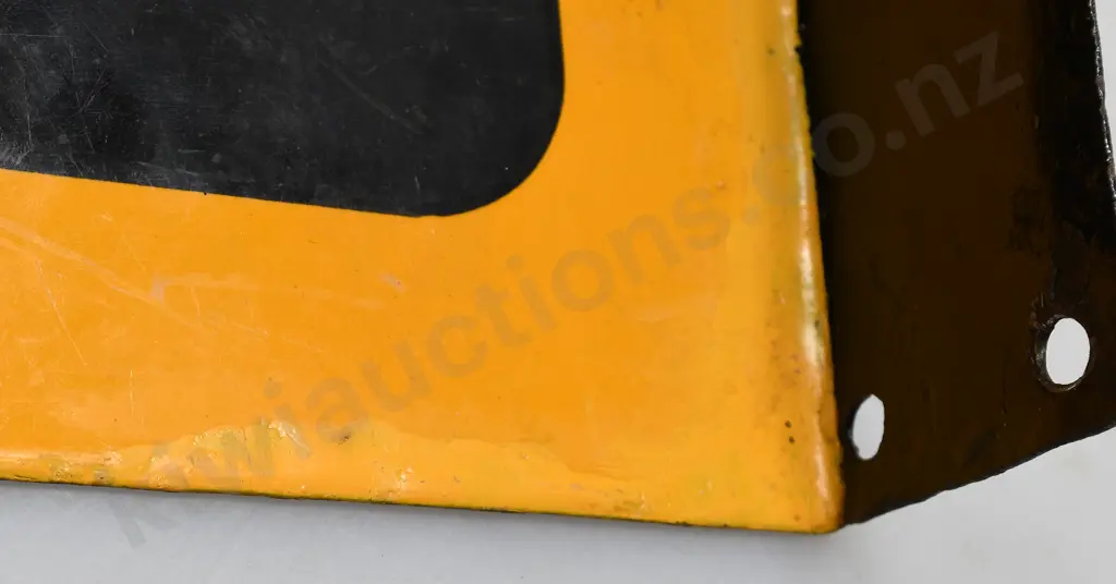 DUNLOP STOCK DOUBLE SIDED ENAMEL SIGN Image 1++