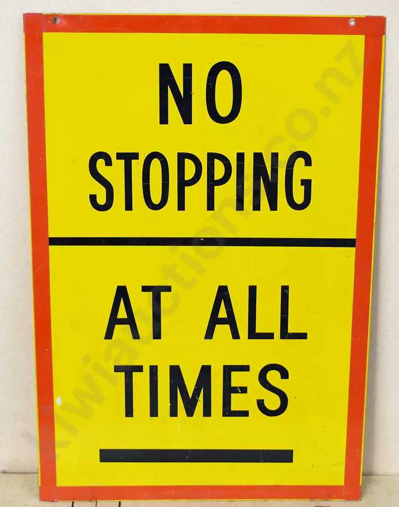 NO STOPPING AT ALL TIMES TIN SIGN Image 1++