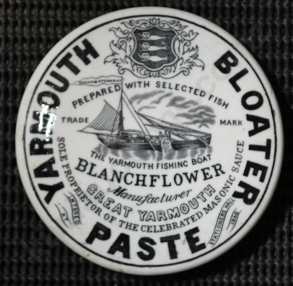 YARMOUTH BLOATER PASTE POT LID Image 1++