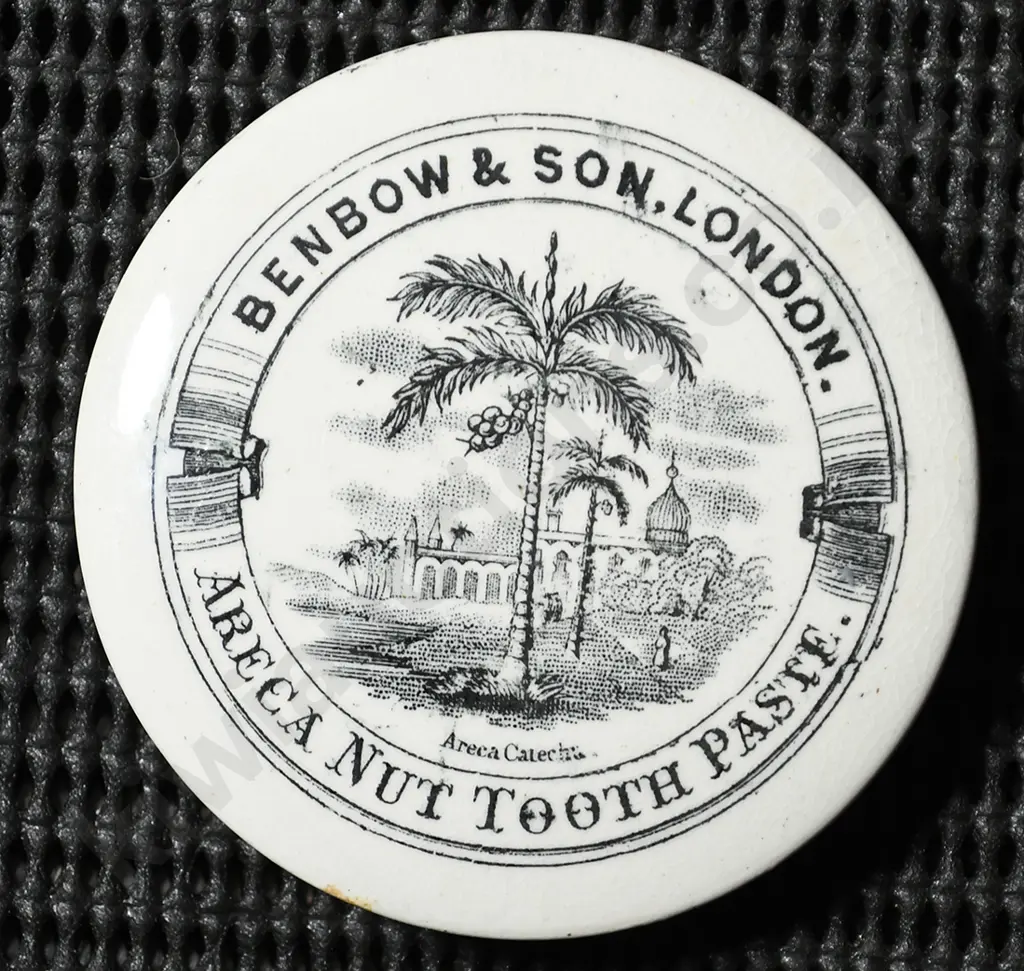BENBOW LONDON ARECA NUT TOOTH PASTE POT LID Image 1++