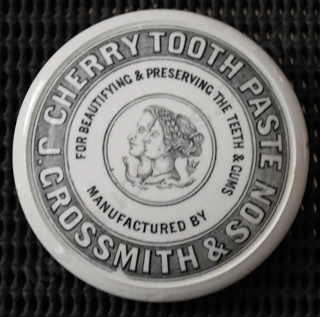 GROSSMITH CHERRY TOOTH PASTE POT LID Image 1++