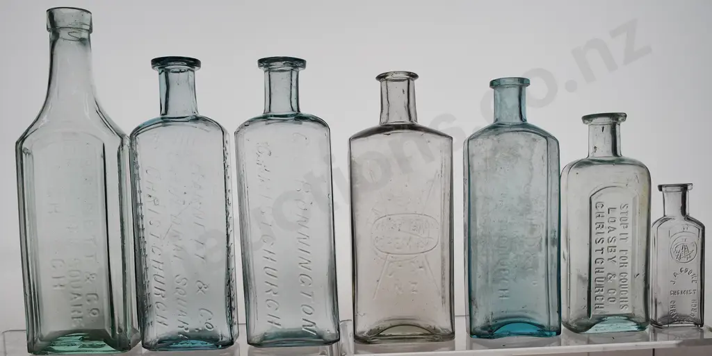 ASSORTED CHRISTCHURCH CHEMIST BOTTLES Image 1++