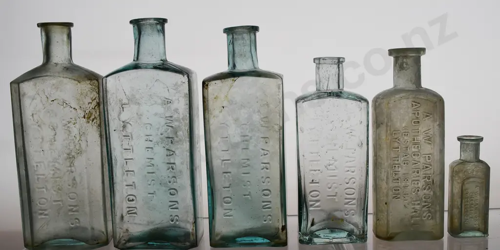 PARSONS LYTTELTON CHEMIST BOTTLES Image 1++