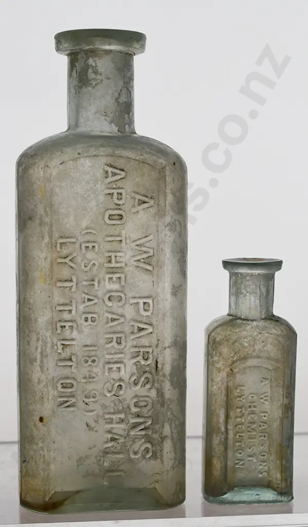 PARSONS LYTTELTON CHEMIST BOTTLES Image 1++