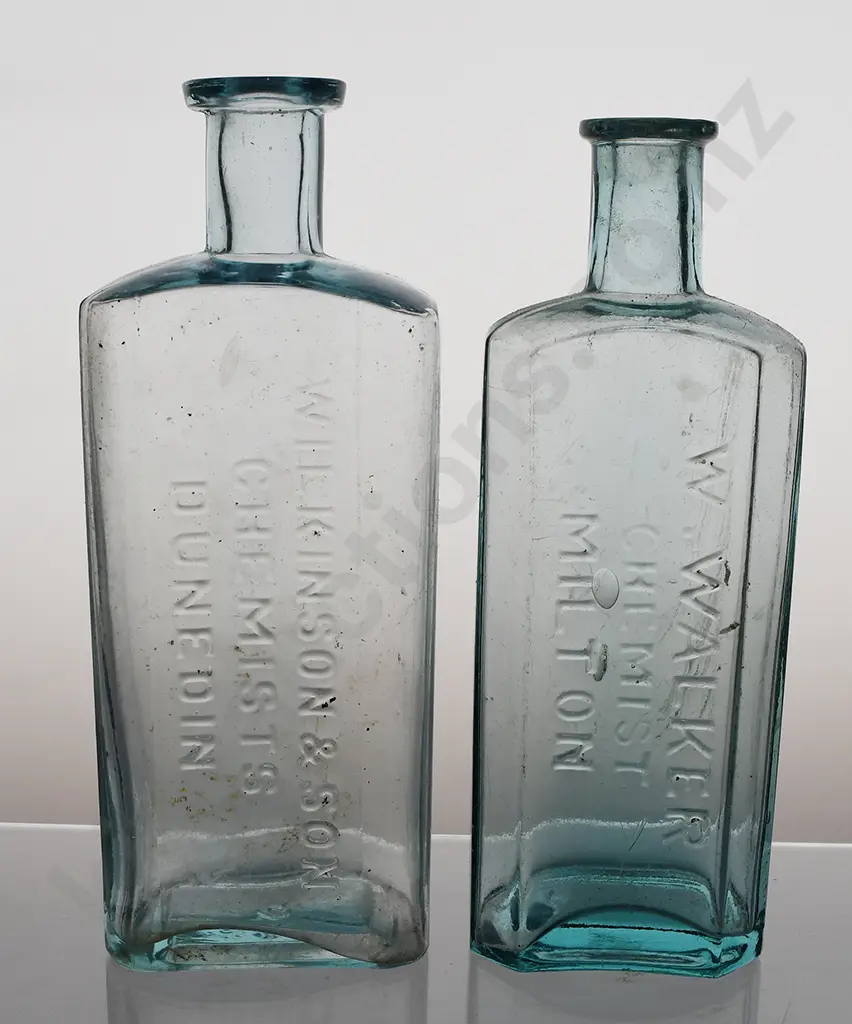 WALKER MILTON, WILKINSON DUNEDIN CHEMIST BOTTLES Image 1++