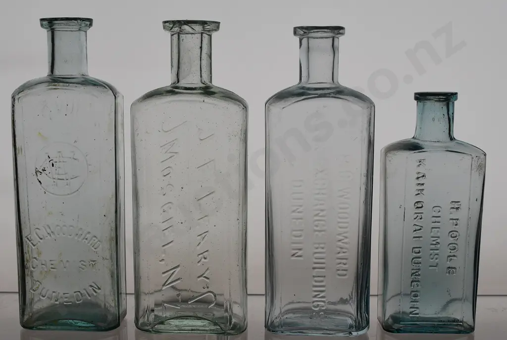 DUNEDIN CHEMIST BOTTLES Image 1++