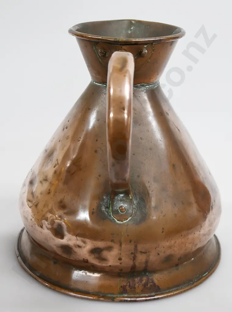 COPPER WEIGHTS AND MEASURES JUG, 1/2 GALLON Image 1++