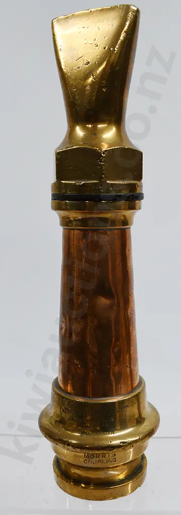 VINTAGE FIREMAN'S HOSE NOZZLE MORRIS COUPLING Image 1++