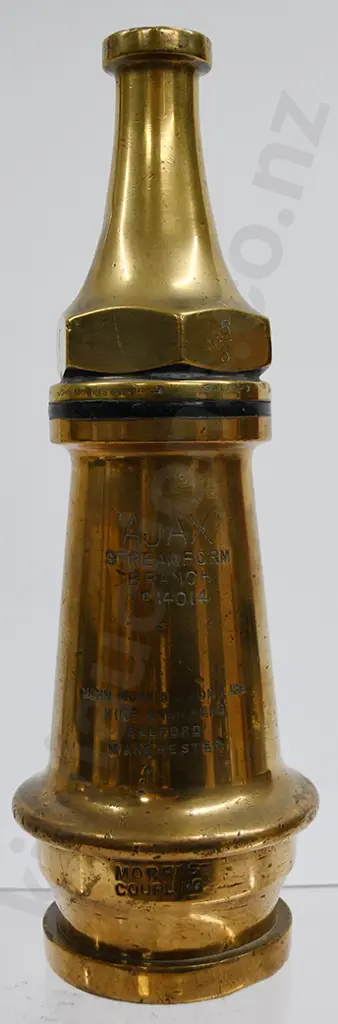 VINTAGE FIREMAN'S HOSE NOZZLE MORRIS COUPLING Image 1++