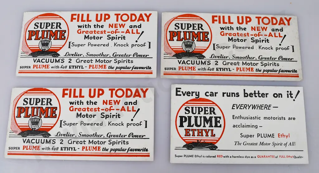 SUPER PLUME ETHYL MOTOR SPIRIT BLOTTERS Image 1++