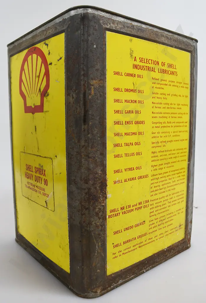 SHELL 4 GALLON OIL TIN Image 1++