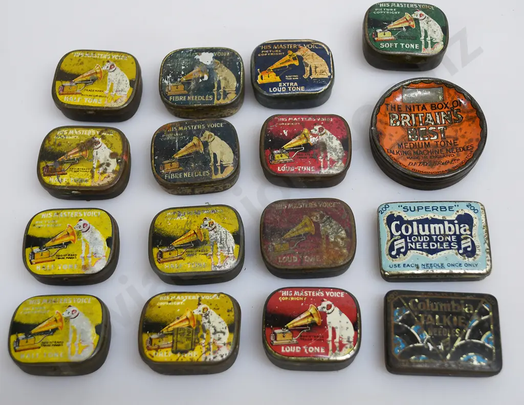 VINTAGE GRAMOPHONE NEEDLE TINS Image 1++