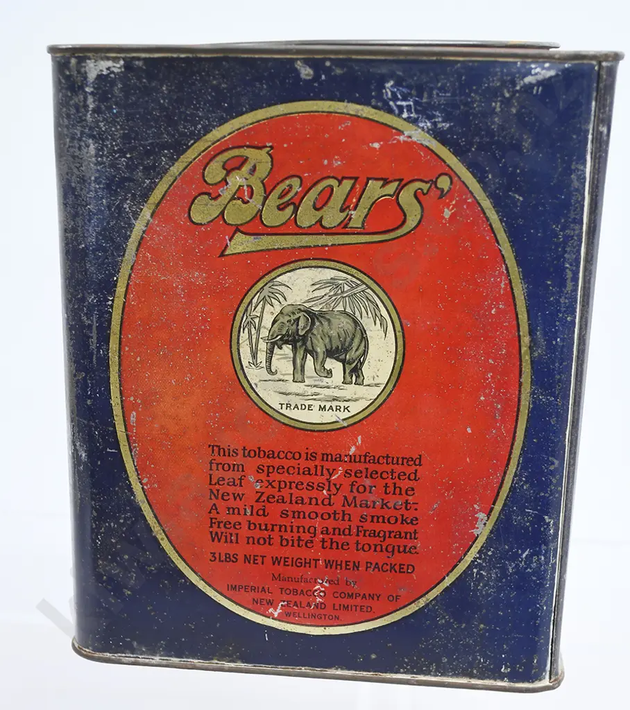 BEARS, IMPERIAL ALLIANCE, CUT PLUG TOBACCO TINS Image 1++