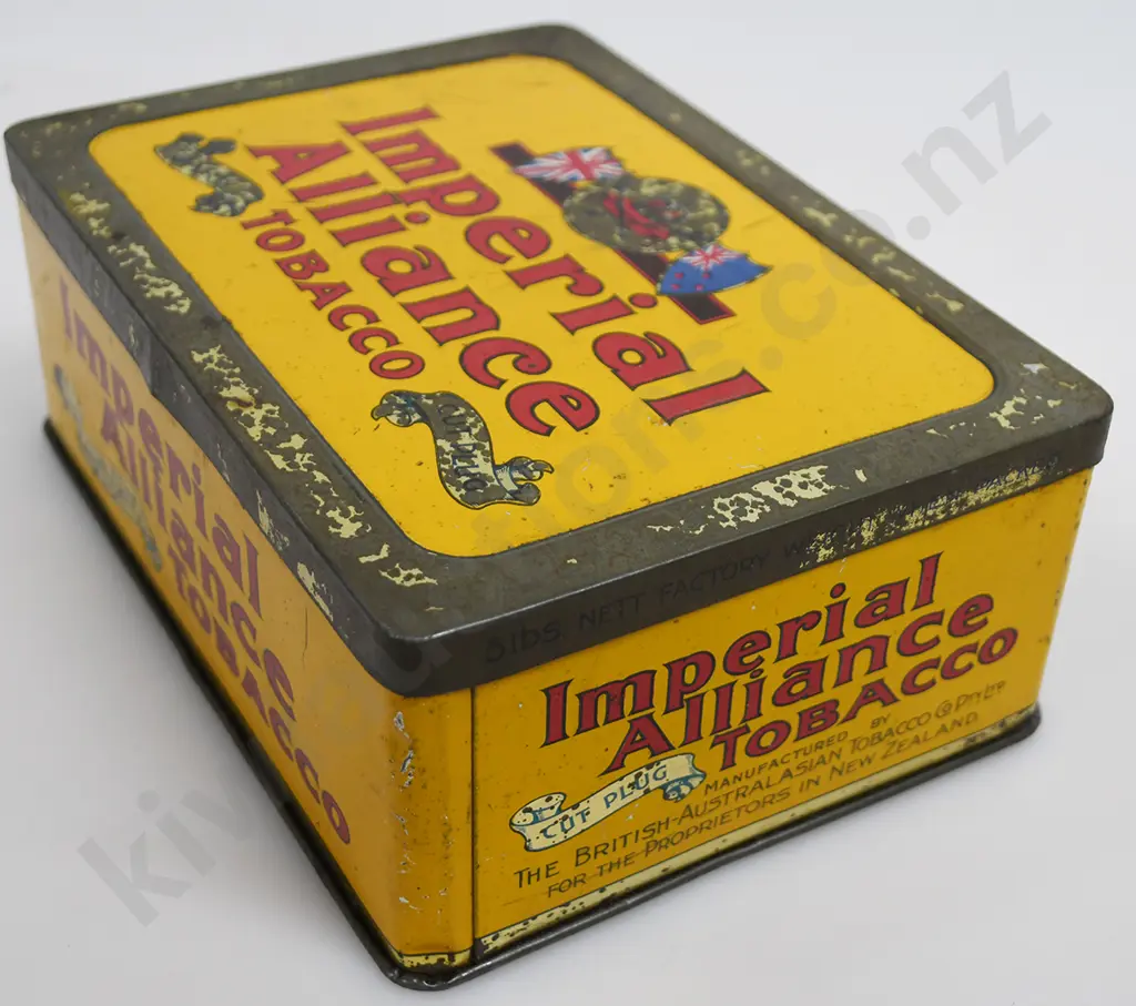 BEARS, IMPERIAL ALLIANCE, CUT PLUG TOBACCO TINS Image 1++