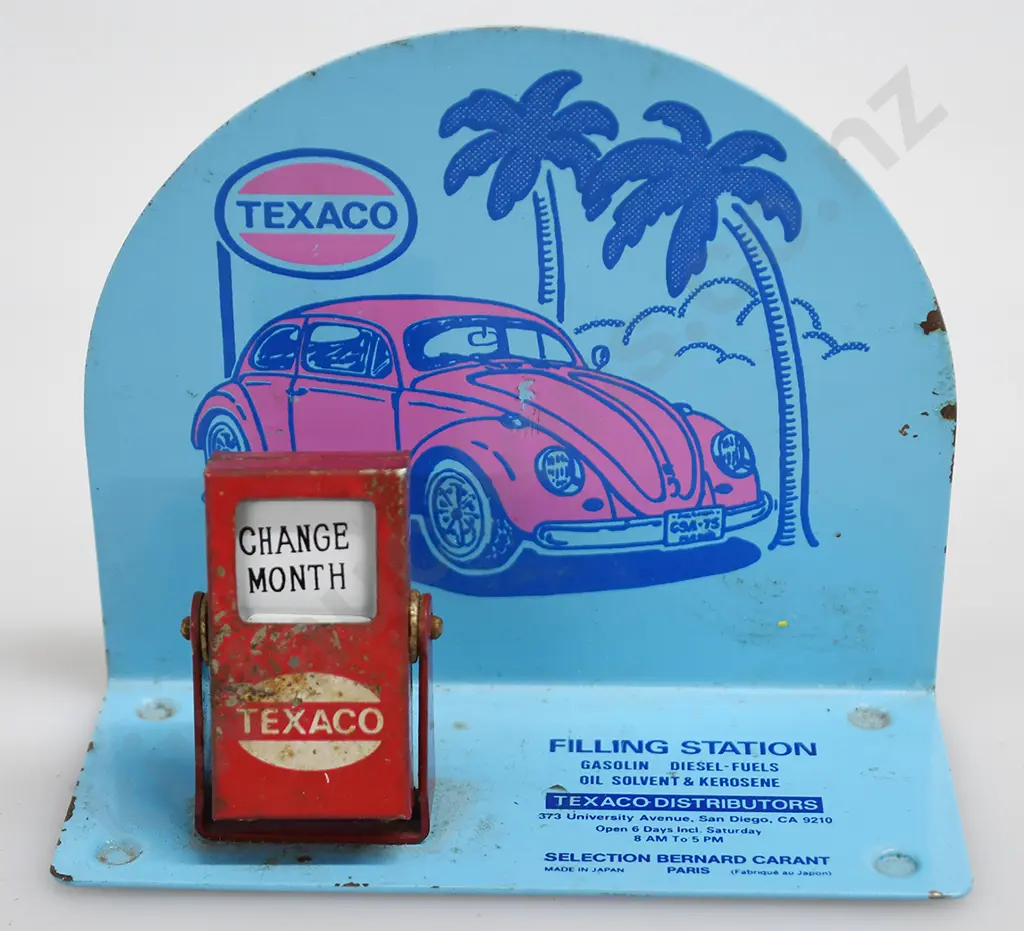 TEXACO FILLING STATION FLIP CALANDER Image 1++