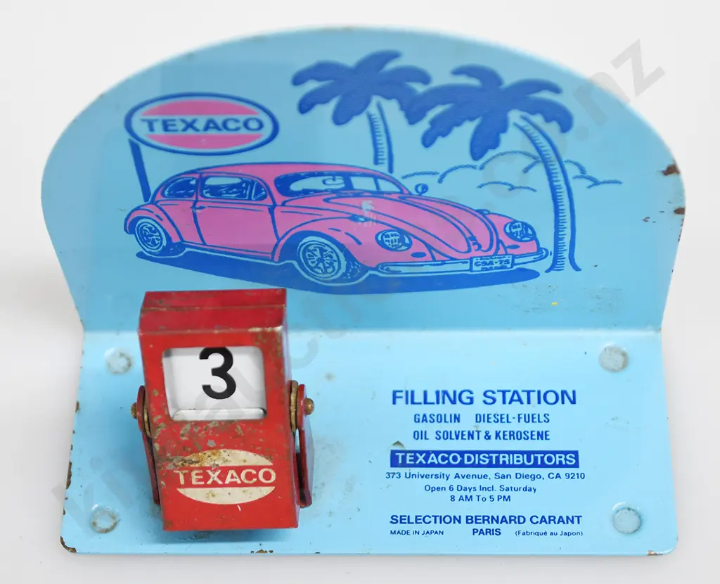TEXACO FILLING STATION FLIP CALANDER Image 1++