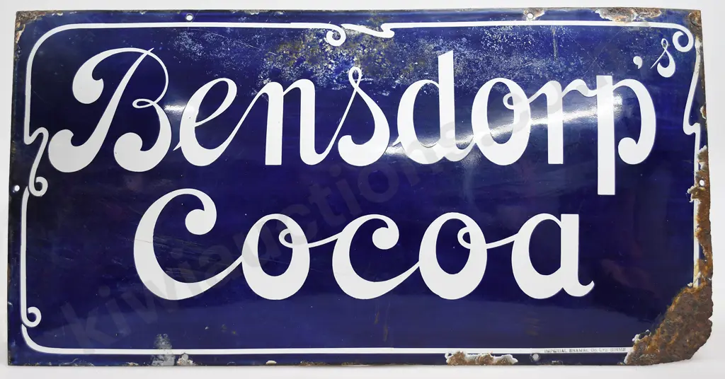 BENSDORP'S COCOA ENAMEL SIGN Image 1++
