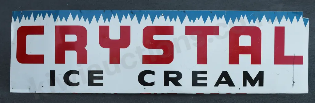CRYSTAL ICE CREAM SIGN Image 1++