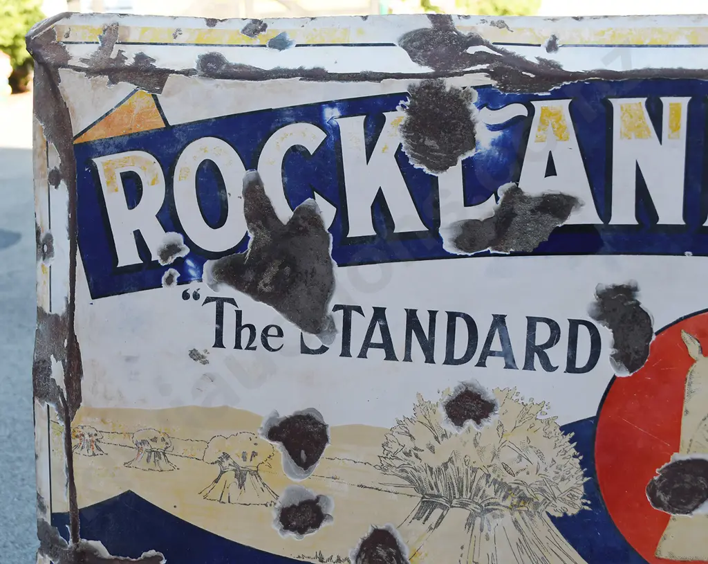 ROCKLAND MANURES NZ ENAMEL SIGN Image 1++