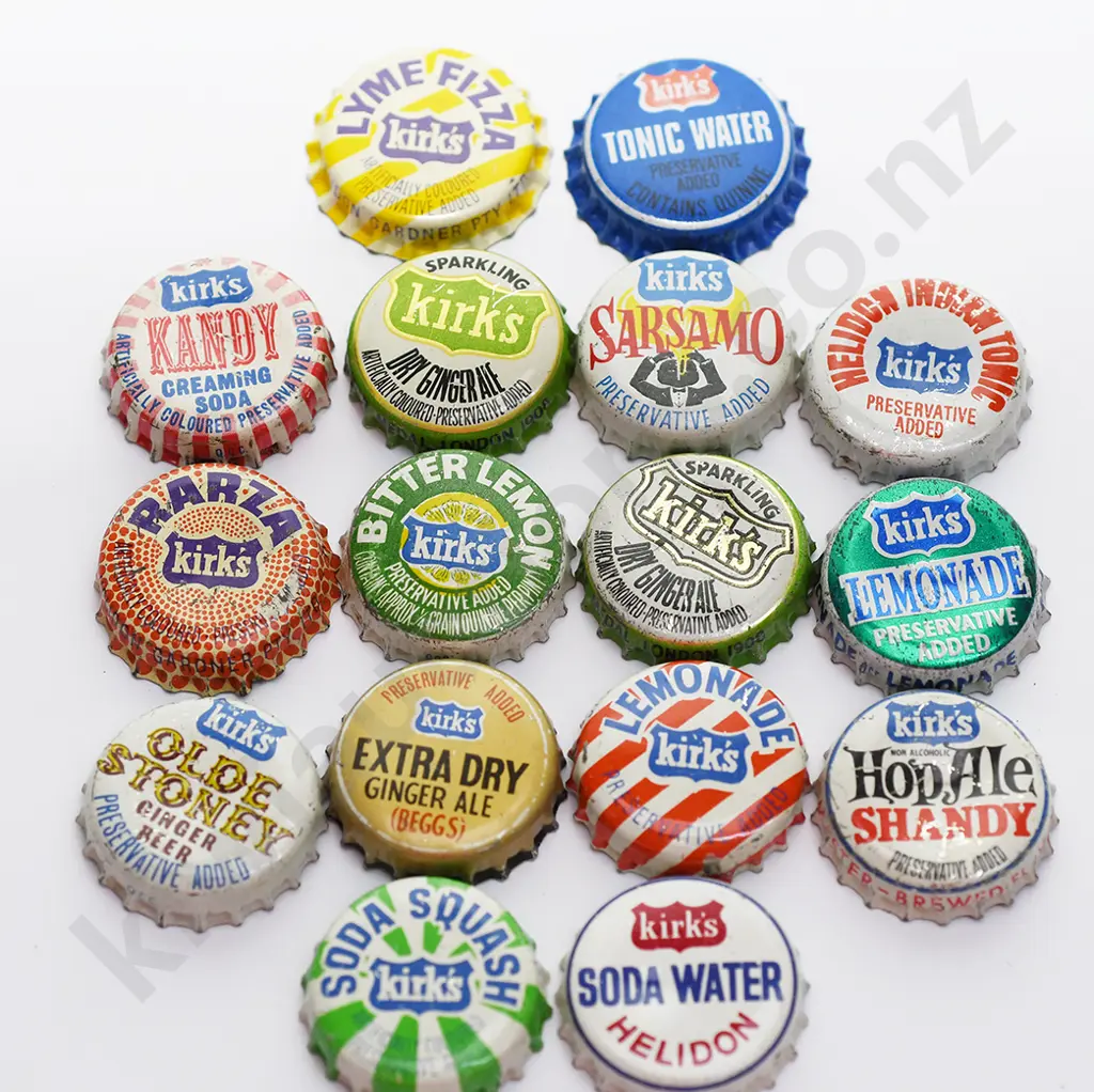 HELIDON GARDENER "KIRKS" CROWN BOTTLE CAPS QUEENSLAND Image 1++