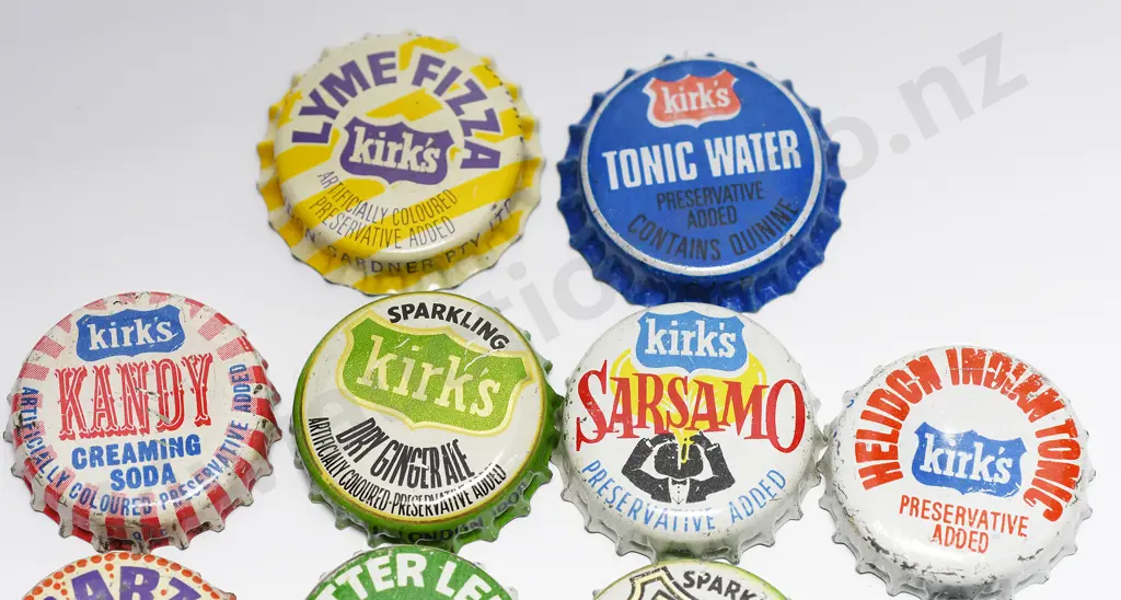 HELIDON GARDENER "KIRKS" CROWN BOTTLE CAPS QUEENSLAND Image 1++