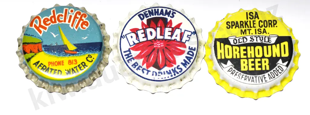 REDCLIFFE ROCKHAMPTON MT ISA  QUEENSLAND CROWN BOTTLE CAPS Image 1++