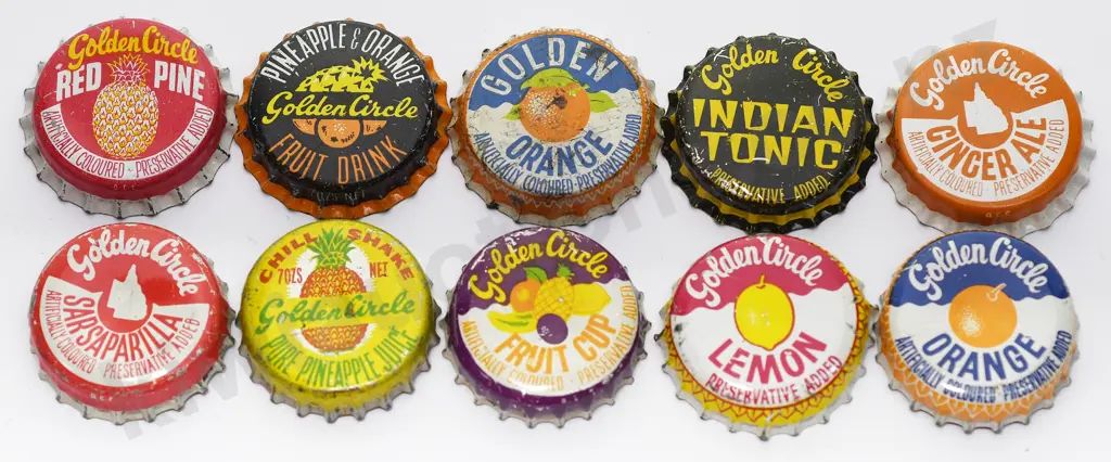 GOLDEN CIRCLE (QUEENSLAND) CROWN BOTTLE CAPS Image 1++