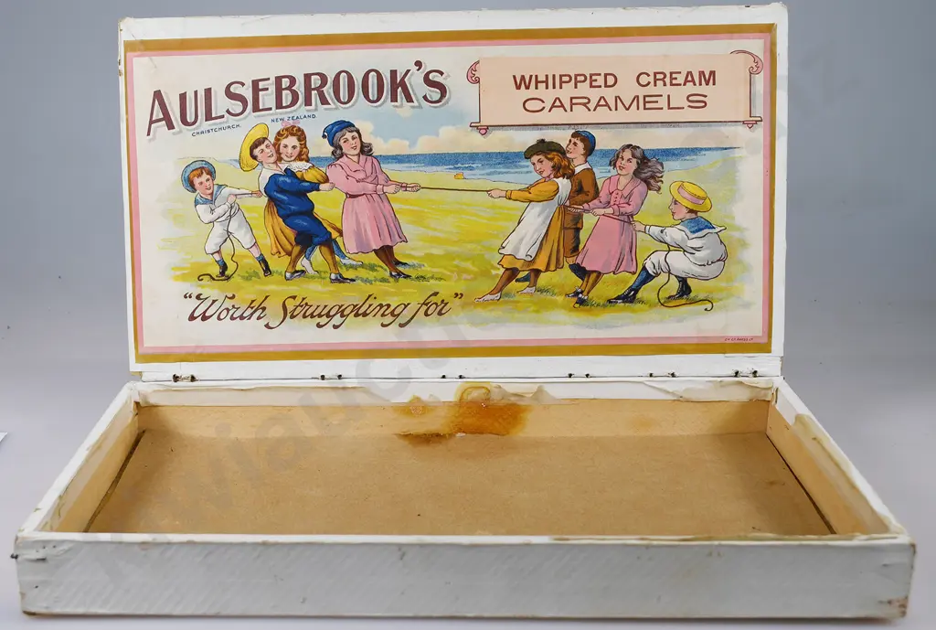 AULSEBROOK'S WHIPPED CREAM CARAMELS SHOP COUNTER BOX Image 1++